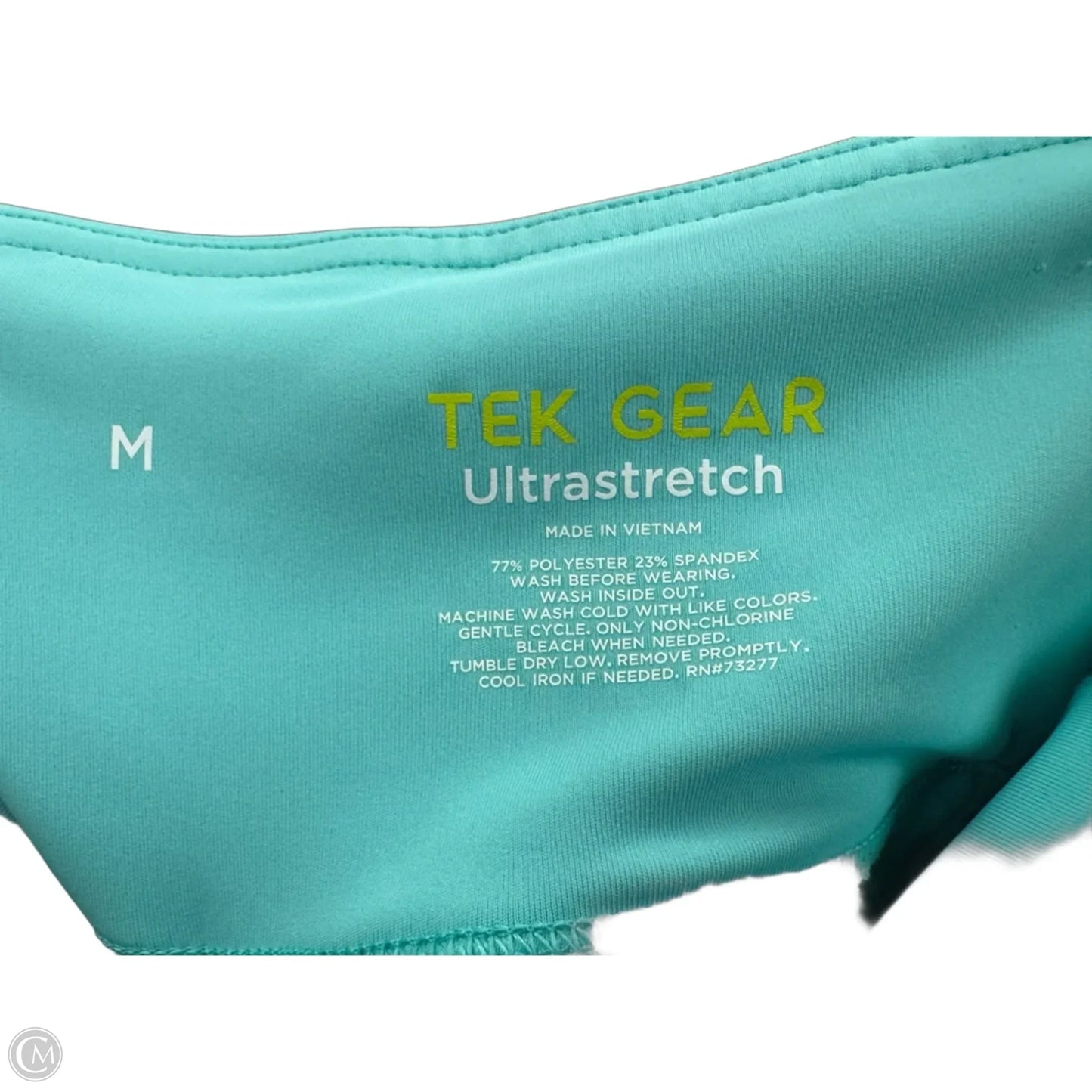 Athletic Leggings Capris By Tek Gear In Green, Size: M
