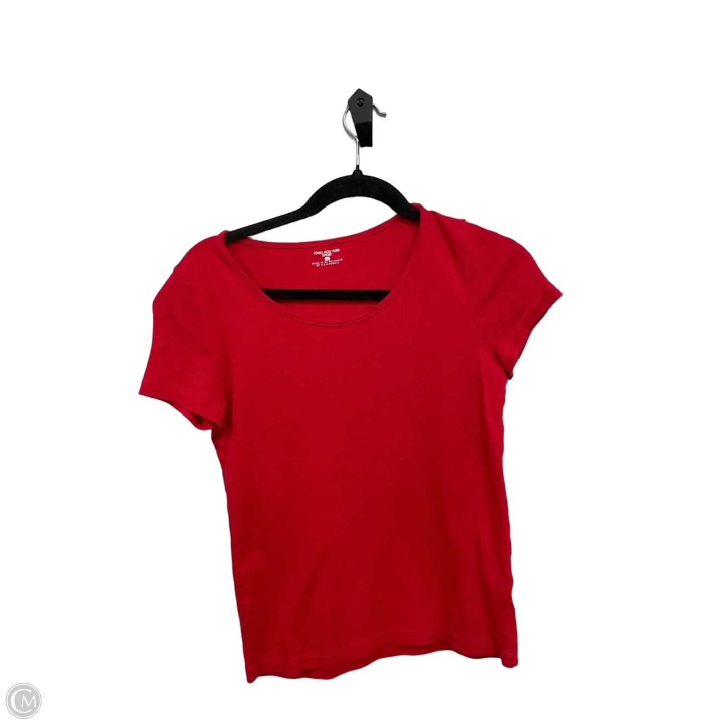 Top Short Sleeve Basic By Jones New York In Red, Size: Sp