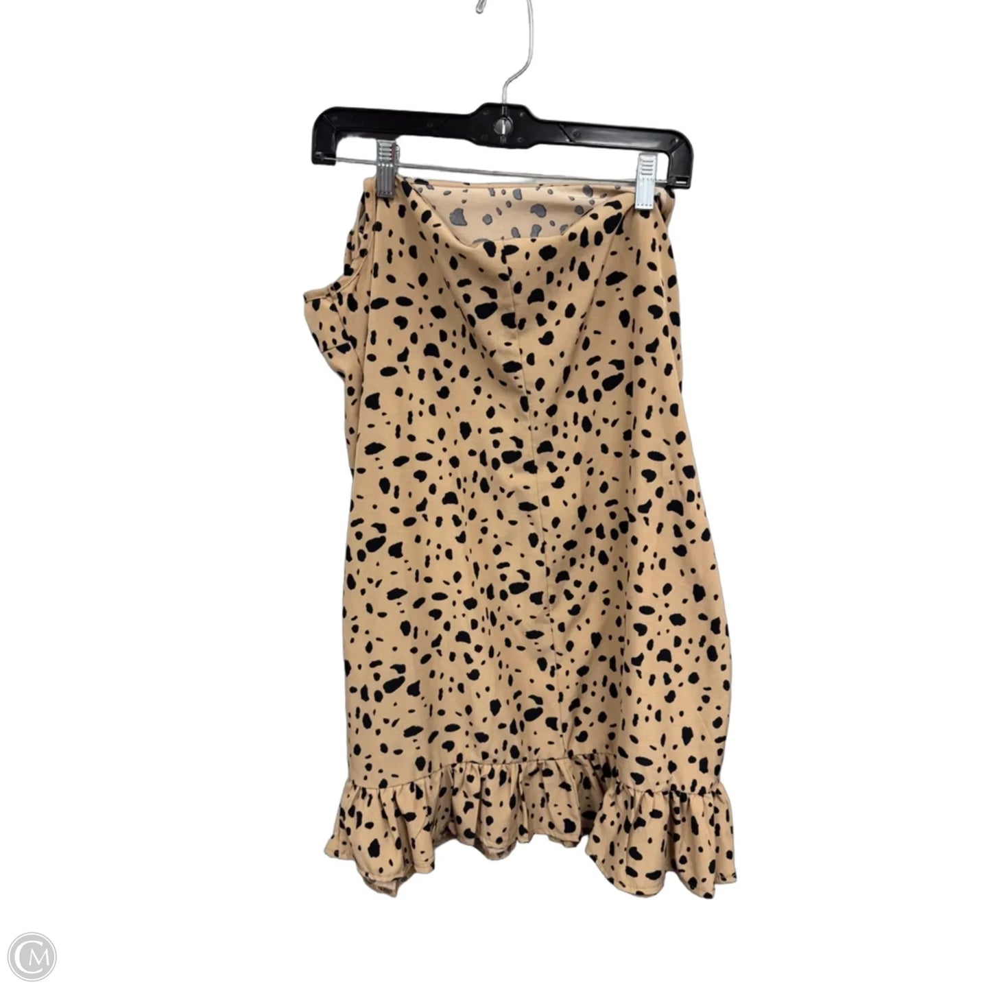 Dress Casual Short By Shein In Black & Tan, Size: 1x