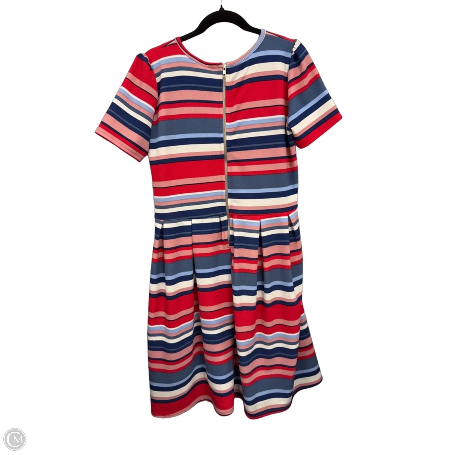 Dress Casual Short By Lularoe In Blue & Pink, Size: Xl