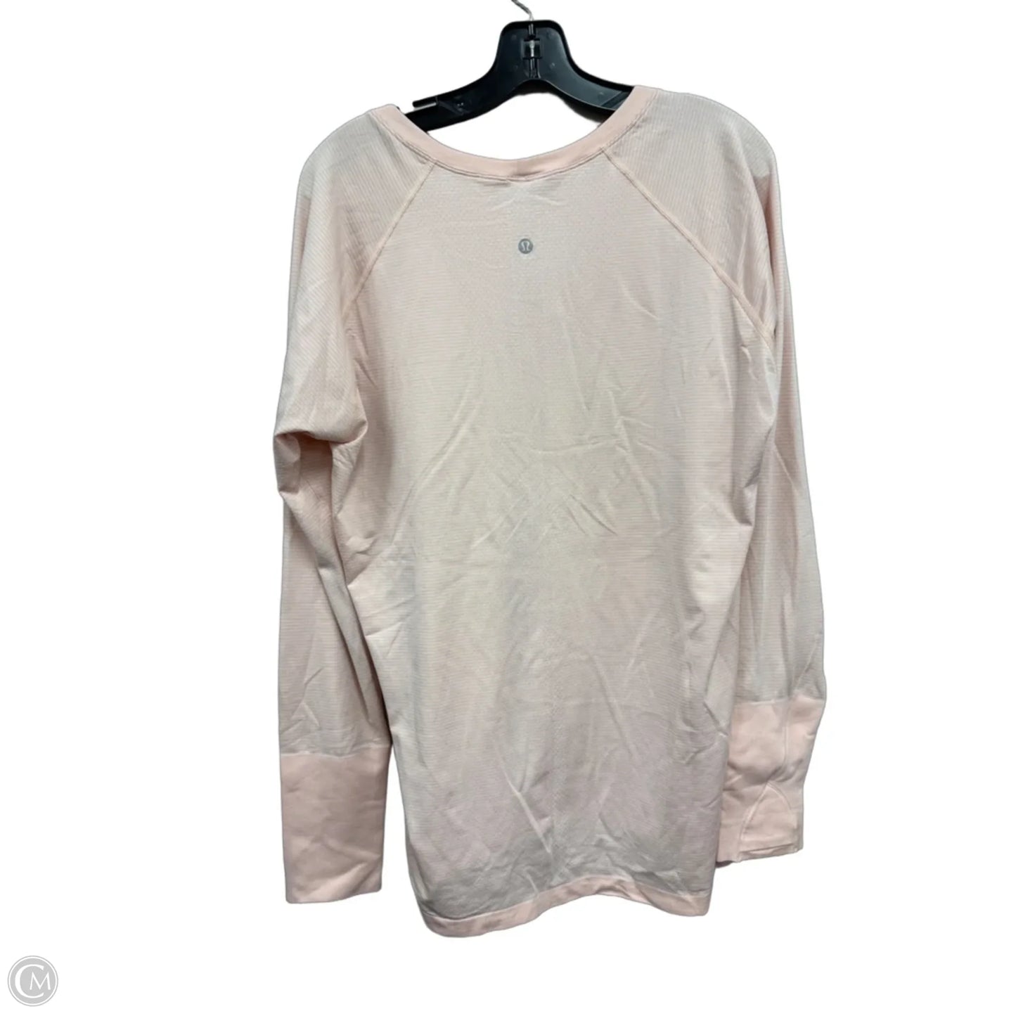 Athletic Top Long Sleeve Crewneck By Lululemon In Pink, Size: 18