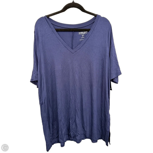 Top Short Sleeve Basic By Torrid In Navy, Size: 3x