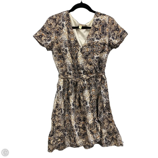 Dress Casual Short By Miami In Snakeskin Print, Size: M