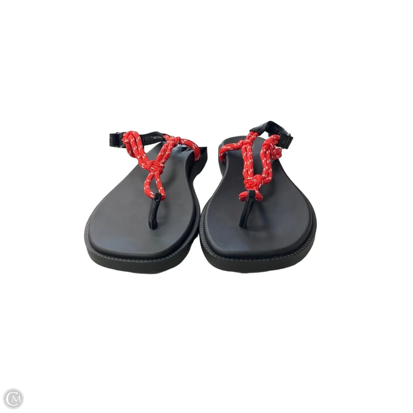 Sandals Flip Flops By Wild Fable In Black & Red, Size: 7