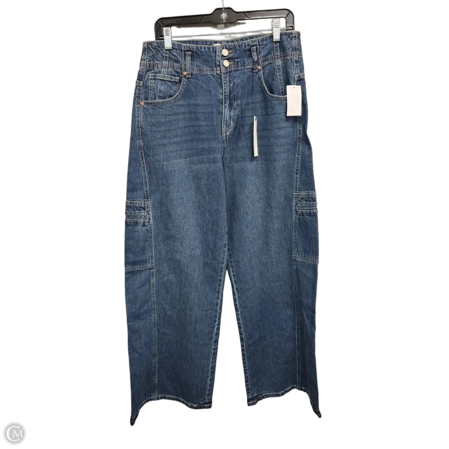 Jeans Wide Leg By Habitual In Blue Denim, Size: 12