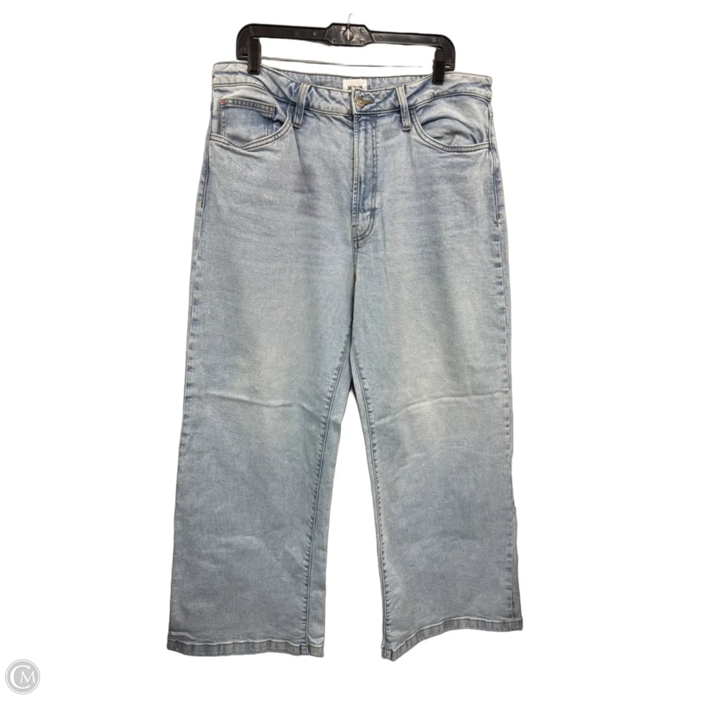 Jeans Wide Leg By Hudson In Blue Denim, Size: 14
