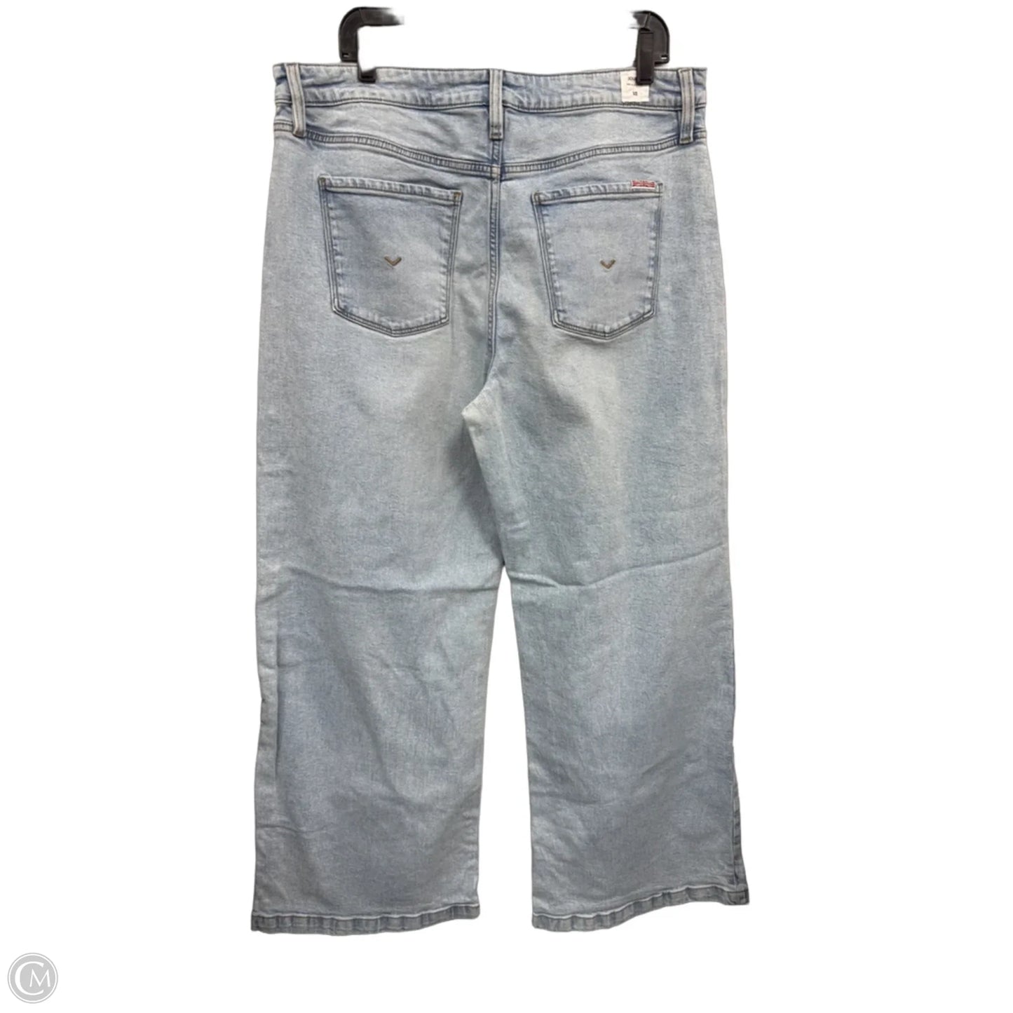 Jeans Wide Leg By Hudson In Blue Denim, Size: 14