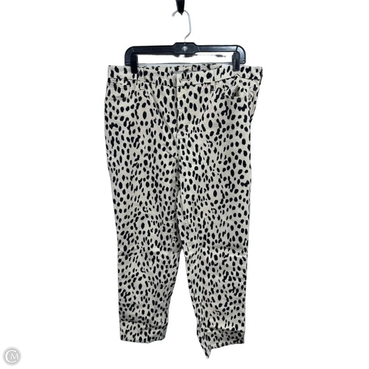Jeans Straight By Chicos In Animal Print, Size: 14