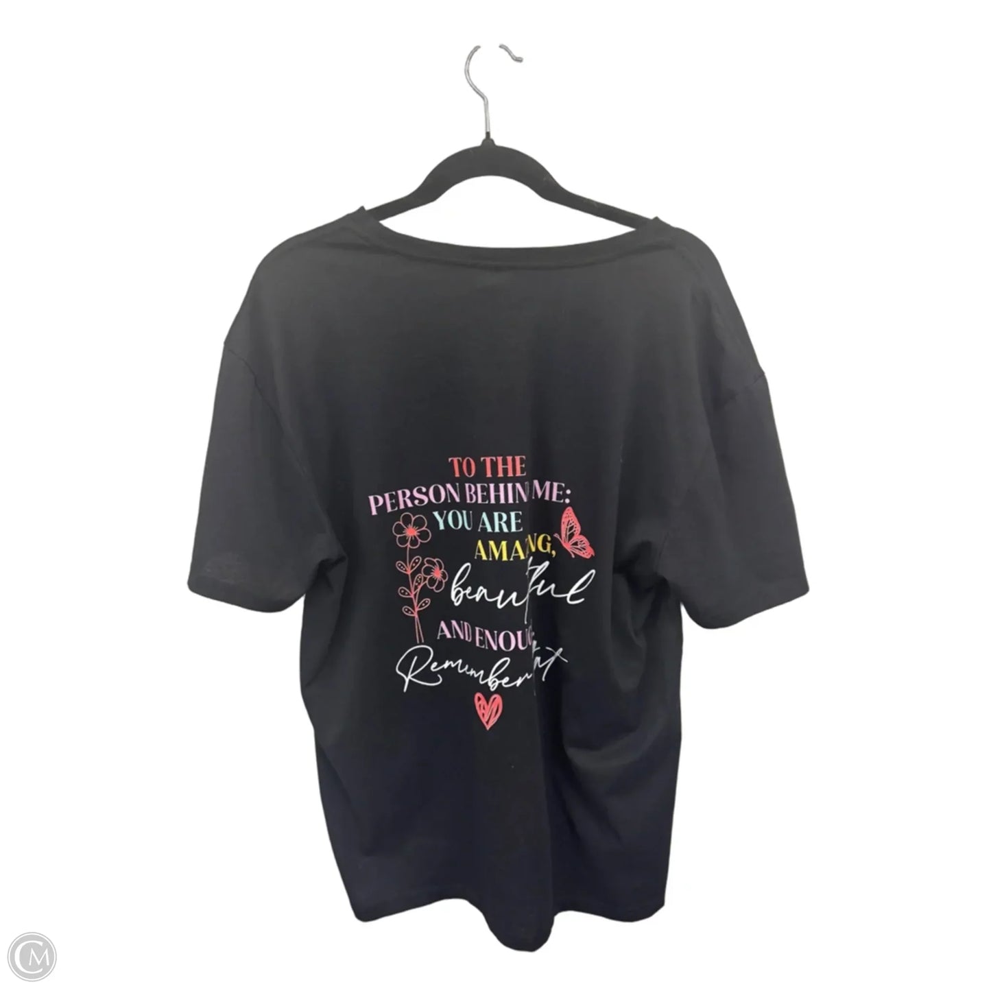 Top Short Sleeve Basic By Clothes Mentor In Black, Size: Xl
