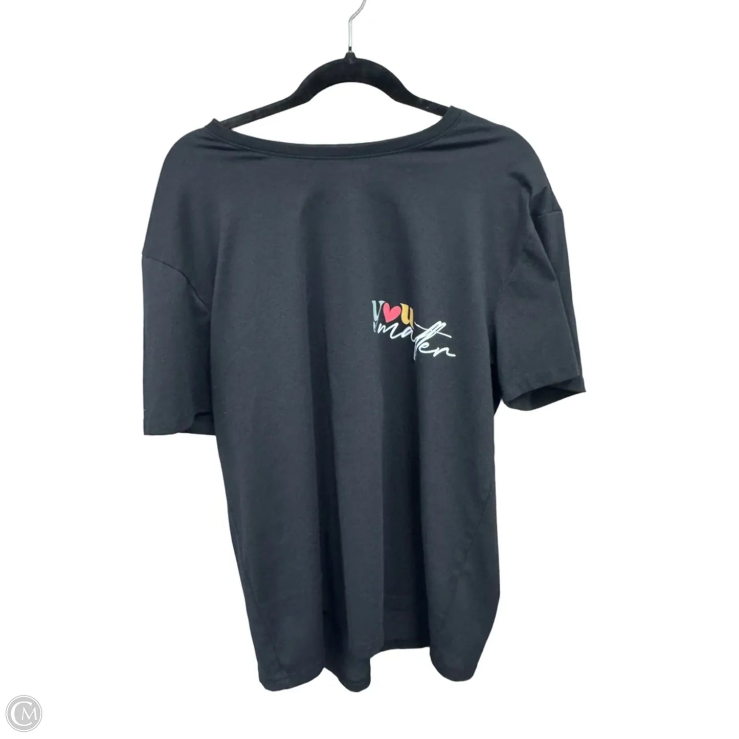 Top Short Sleeve Basic By Clothes Mentor In Black, Size: Xl