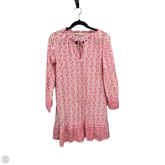 Dress Casual Short By Loft In Pink & White, Size: Xs