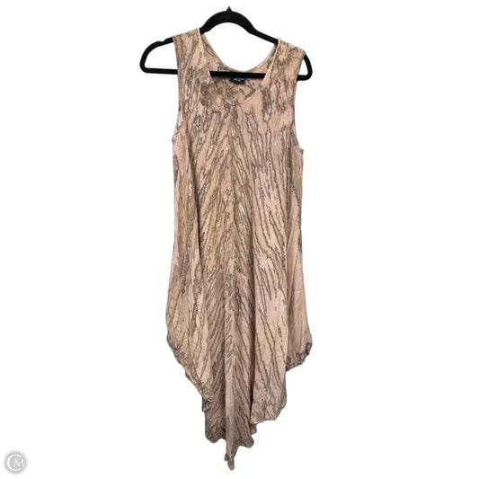 Swimwear Cover-up By Cme In Brown & Cream, Size: Osfm