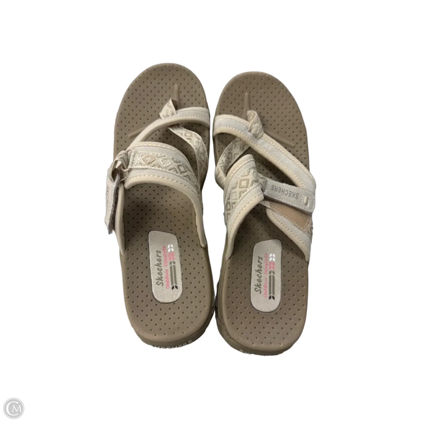 Sandals Sport By Skechers In Cream, Size: 12