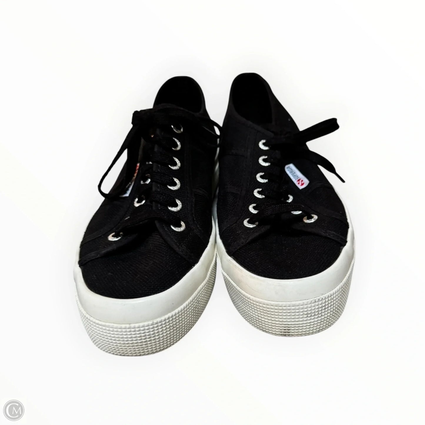 Shoes Sneakers By Superga In Black, Size: 8.5