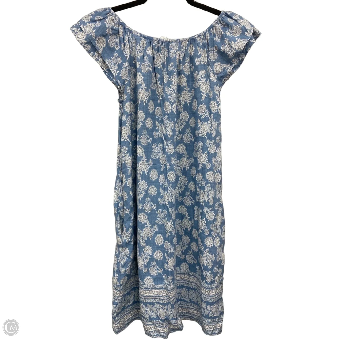 Dress Casual Short By Time And Tru In Blue & White, Size: Xs