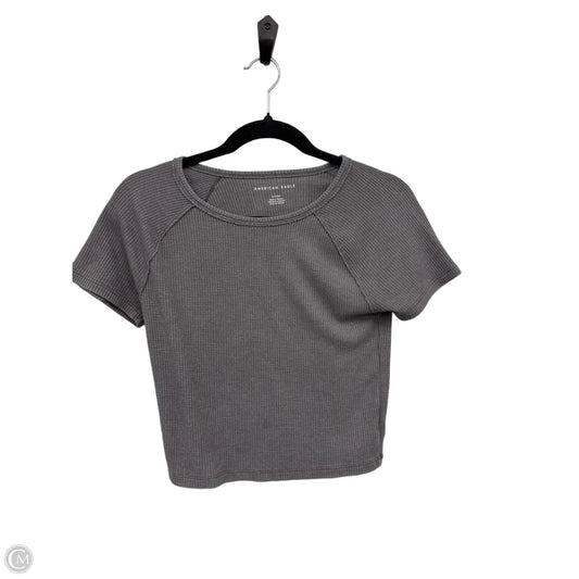 Top Short Sleeve Basic By American Eagle In Grey, Size: Xs