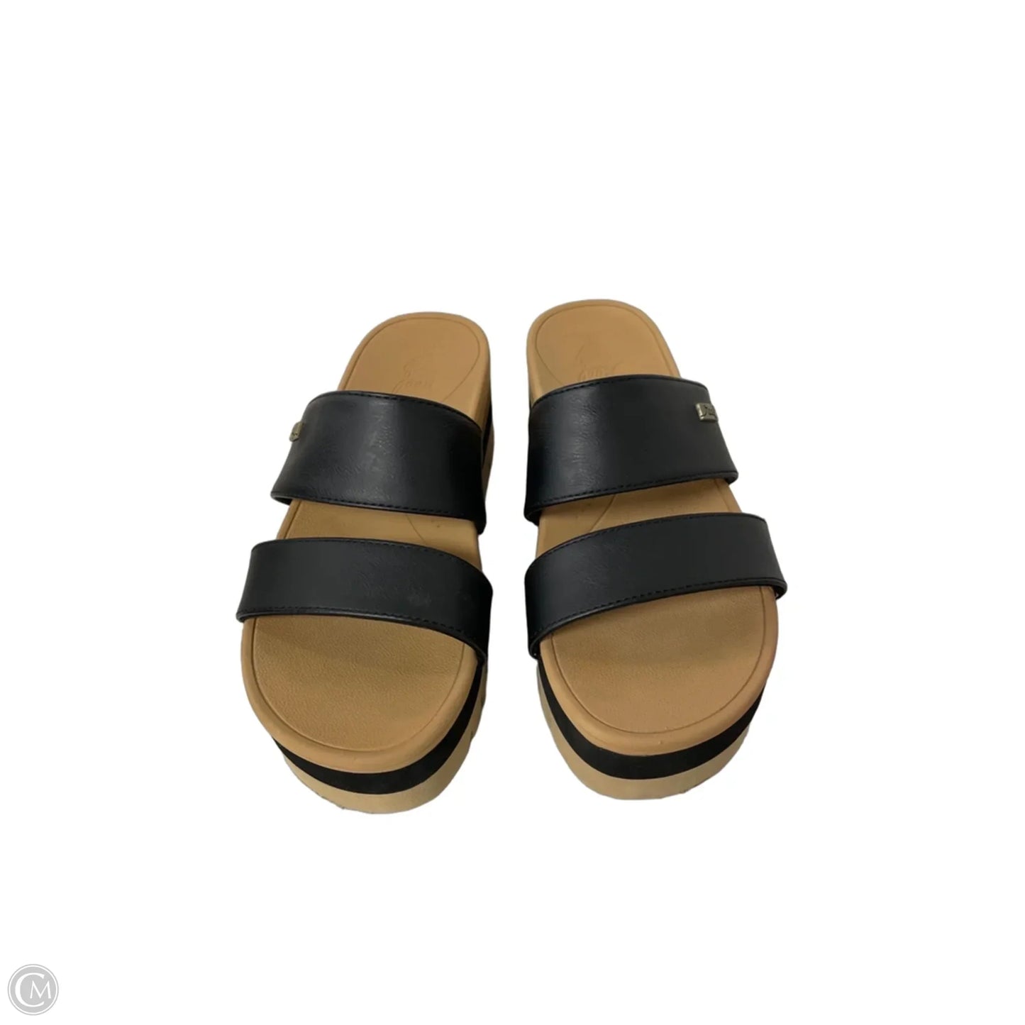 Sandals Heels Platform By Reef In Black, Size: 6
