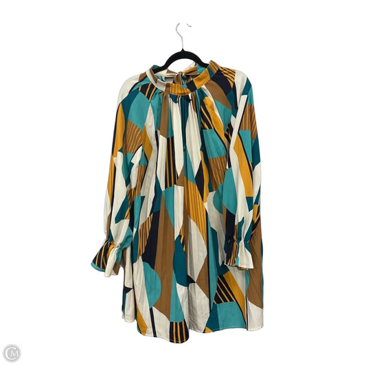 Dress Casual Short By Clothes Mentor In Green & Yellow, Size: M