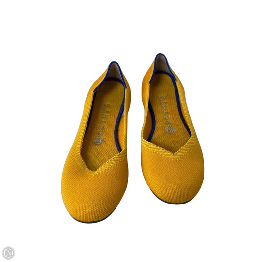 Shoes Flats By Rothys In Yellow, Size: 8