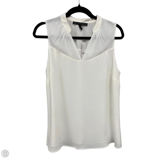 Blouse Sleeveless By White House Black Market In White, Size: M