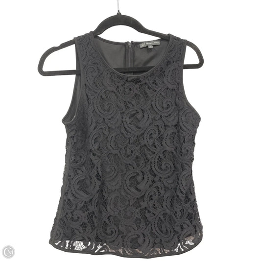 Top Sleeveless By Adrianna Papell In Black, Size: S