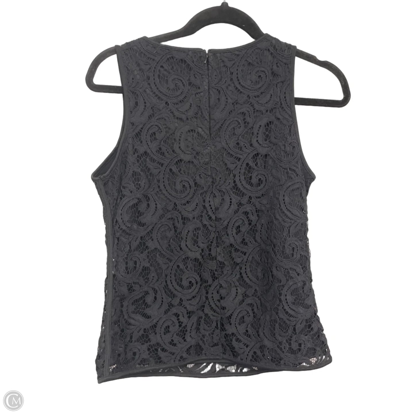 Top Sleeveless By Adrianna Papell In Black, Size: S