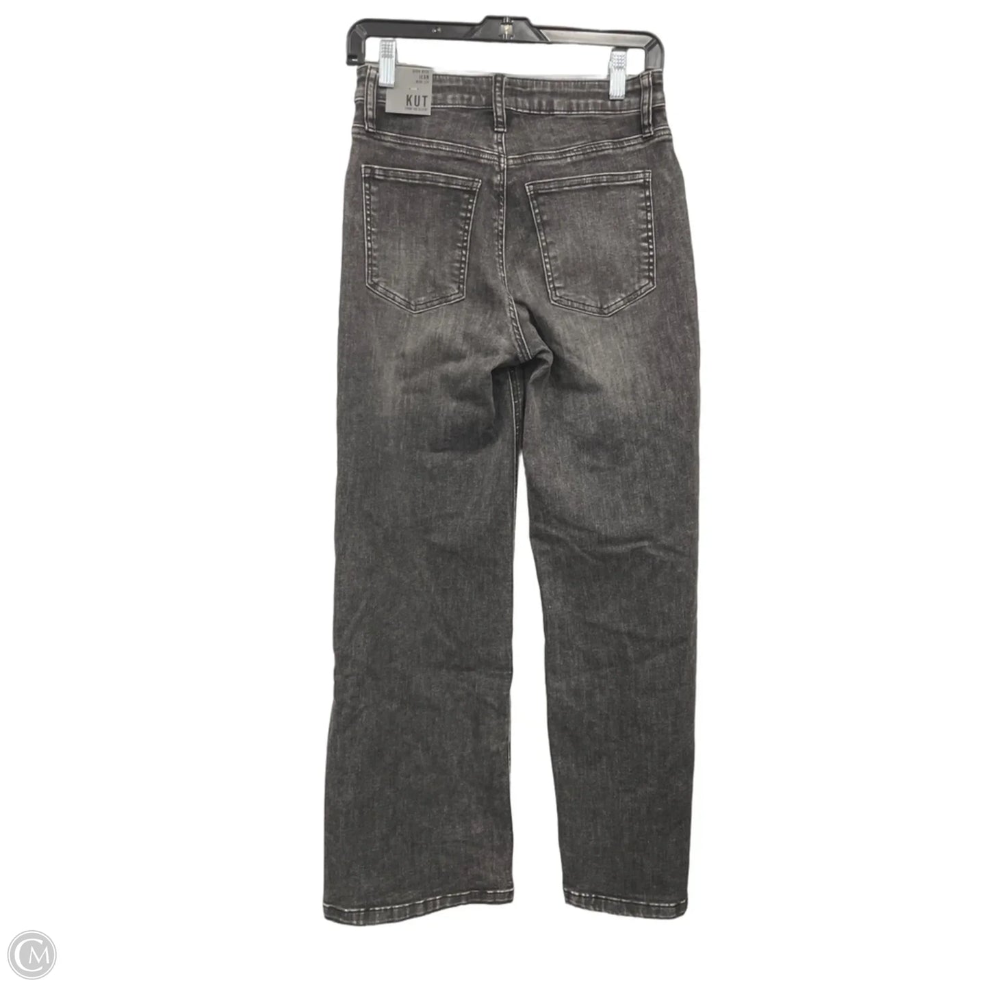 Jeans Wide Leg By Kut In Black Denim, Size: 2