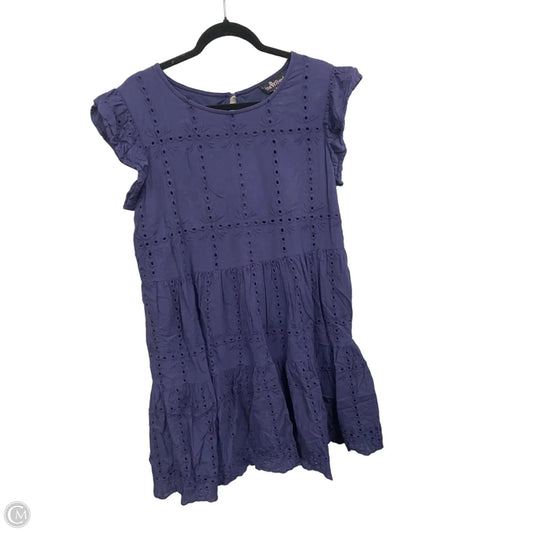 Dress Casual Short By Clothes Mentor In Blue, Size: L