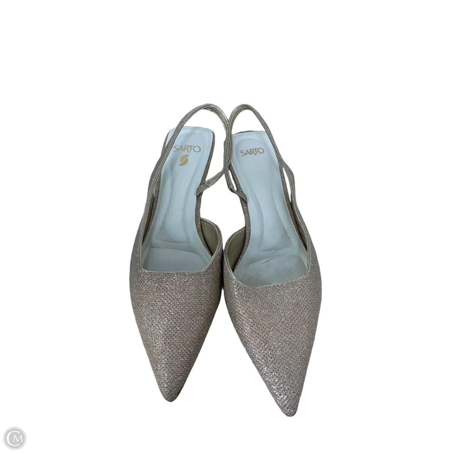 Shoes Heels Kitten By Franco Sarto In Gold, Size: 8