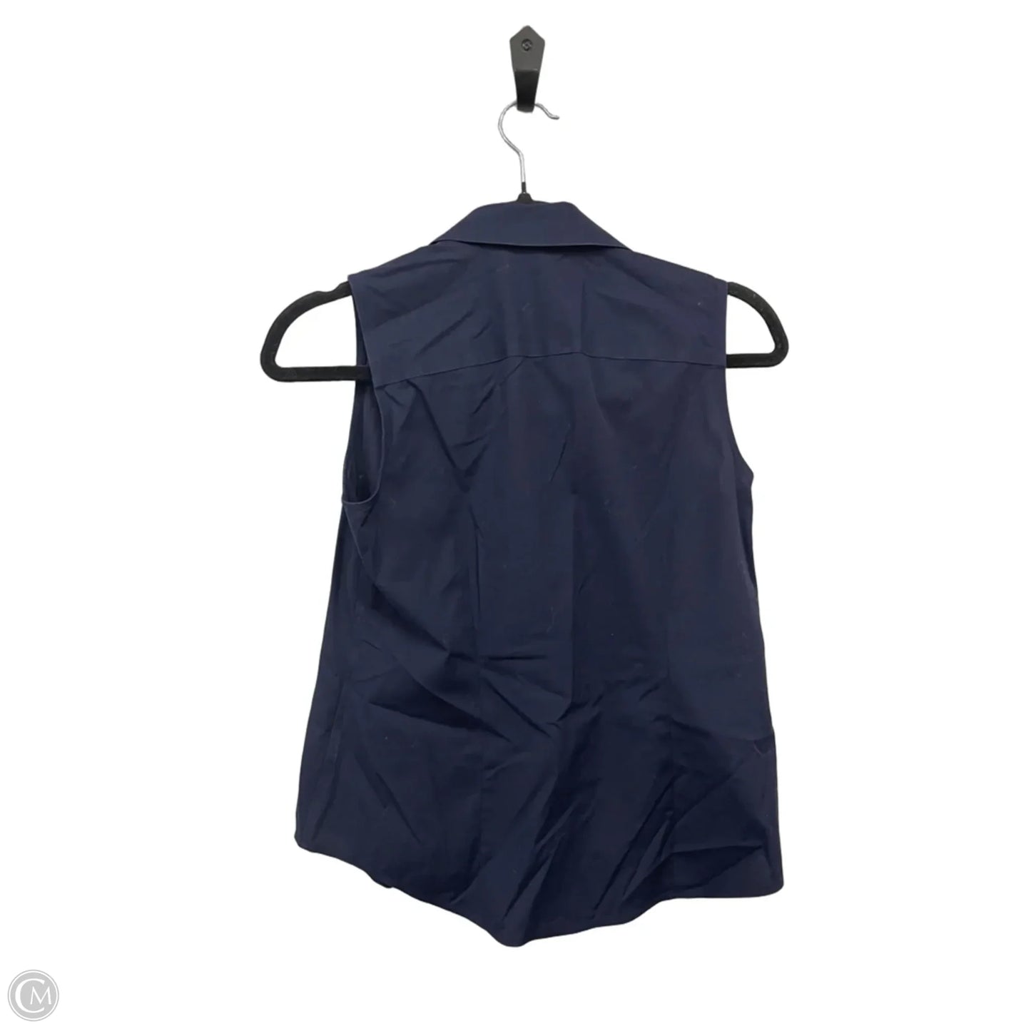 Top Sleeveless By Talbots In Navy, Size: 2p