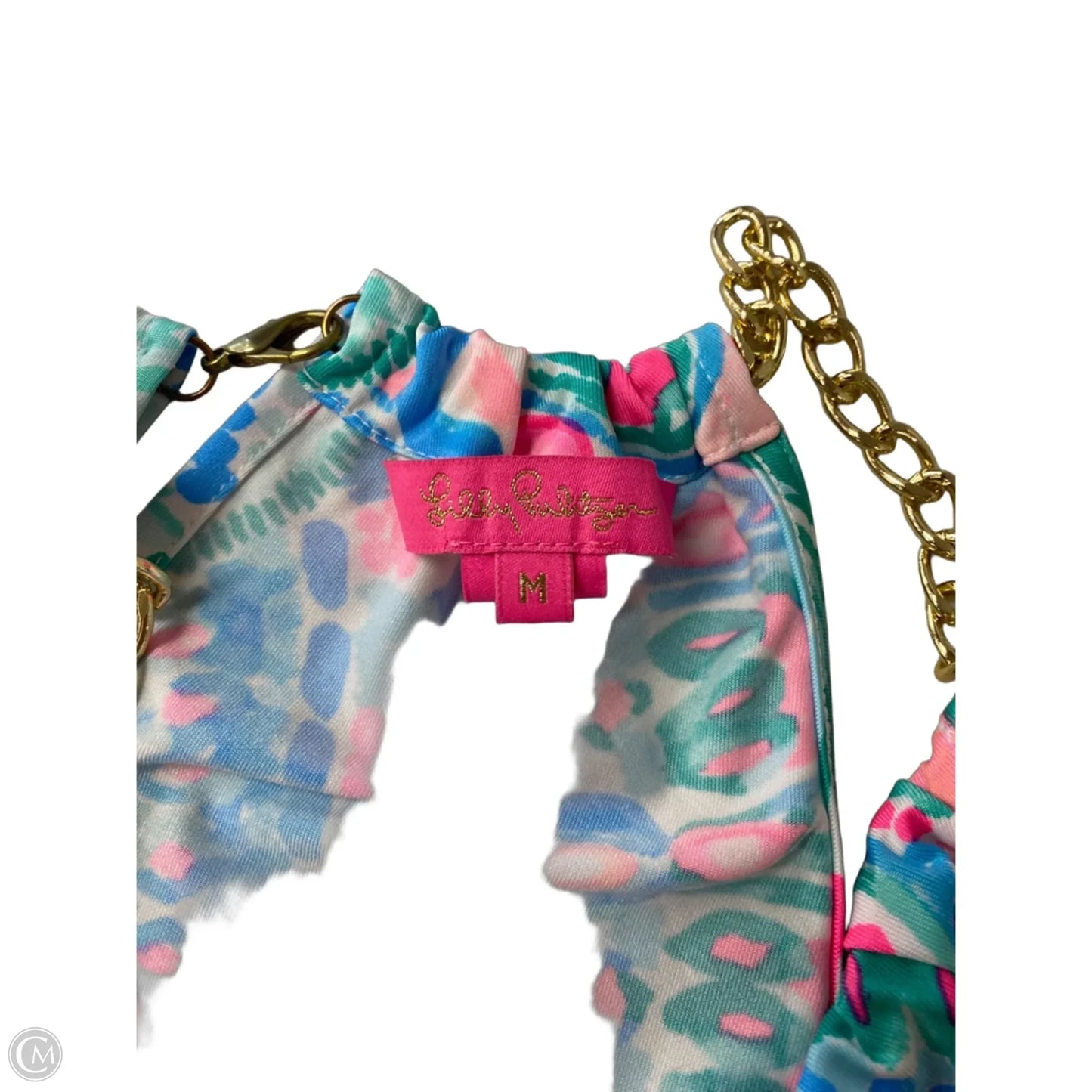 Blouse Designer By Lilly Pulitzer In Blue & Pink, Size: M