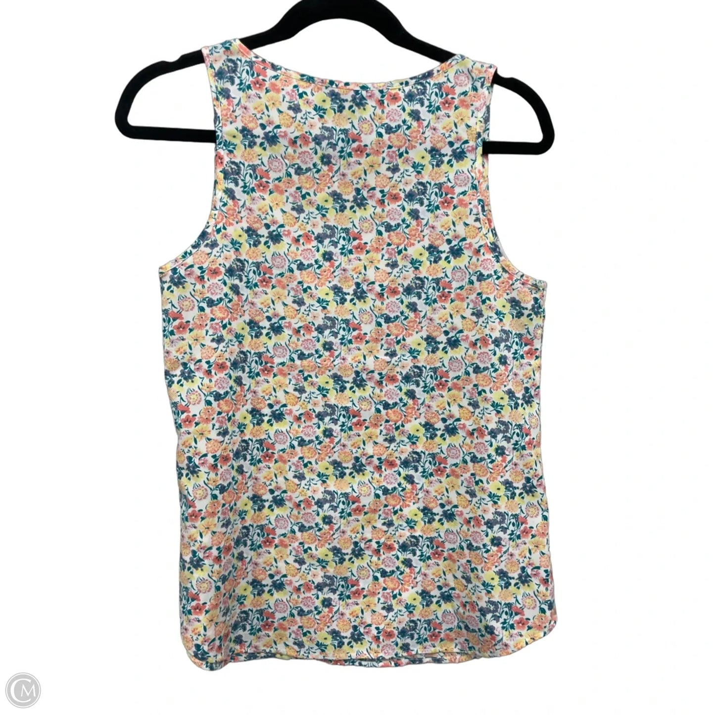 Top Sleeveless By French Connection In Green & Orange, Size: 4