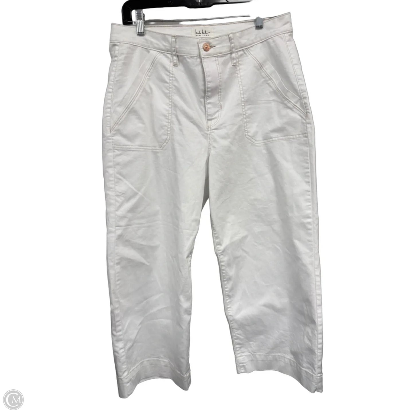 Pants Wide Leg By Nicole Miller In White, Size: 12