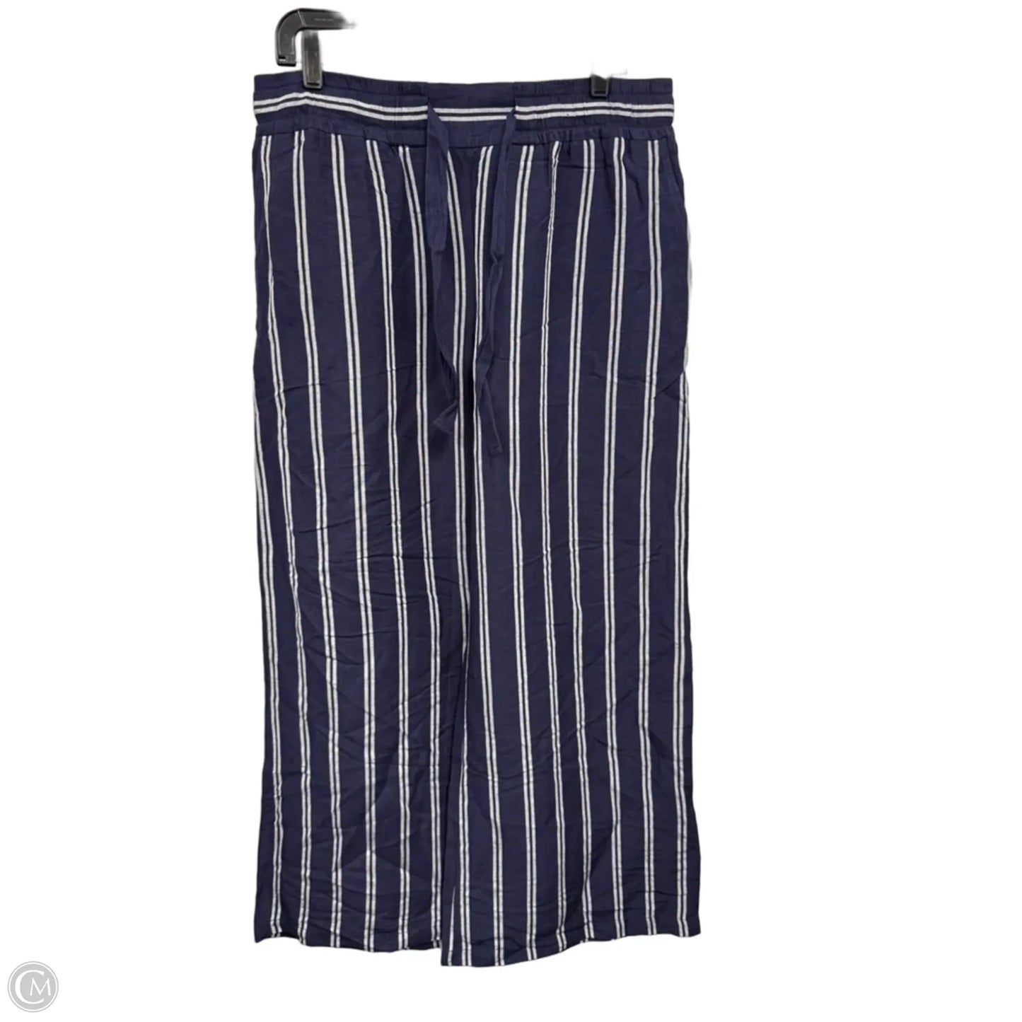 Pants Wide Leg By A New Day In Blue & White, Size: L