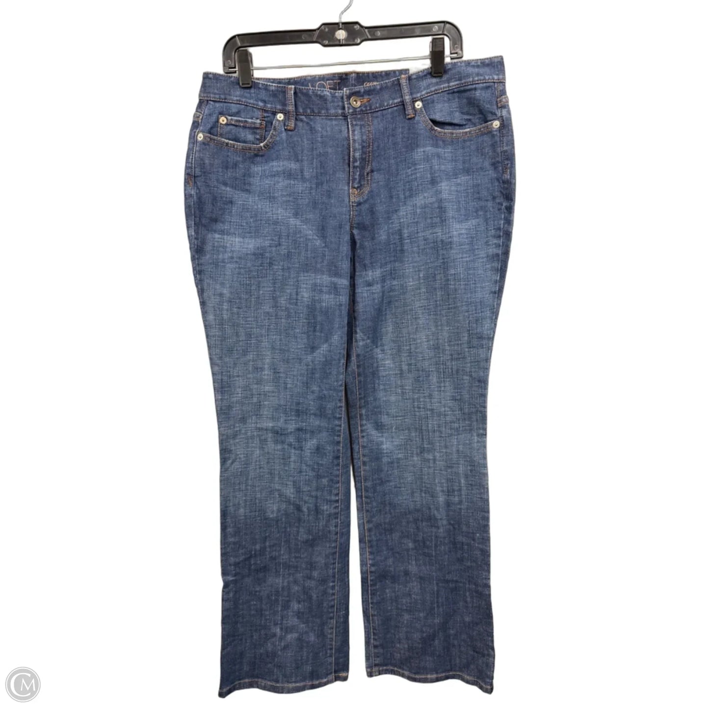 Jeans Boot Cut By Loft In Blue Denim, Size: 12