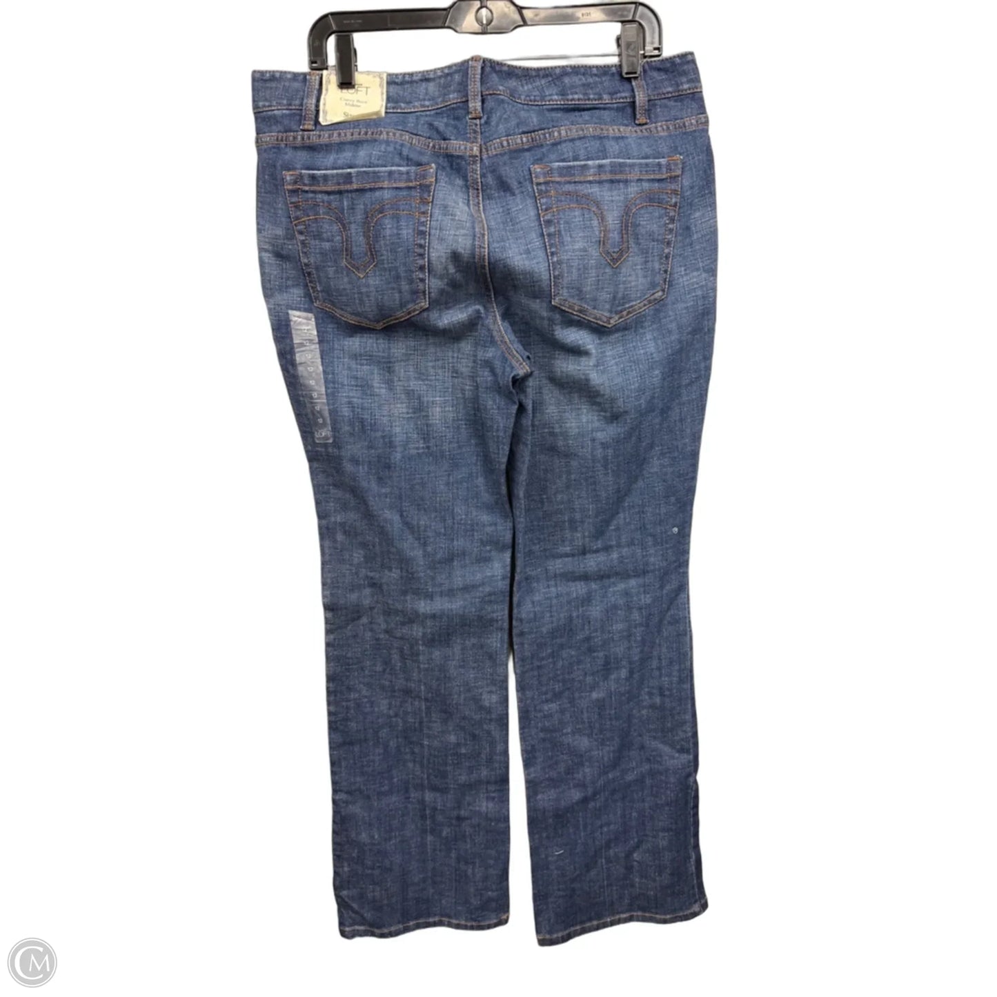 Jeans Boot Cut By Loft In Blue Denim, Size: 12