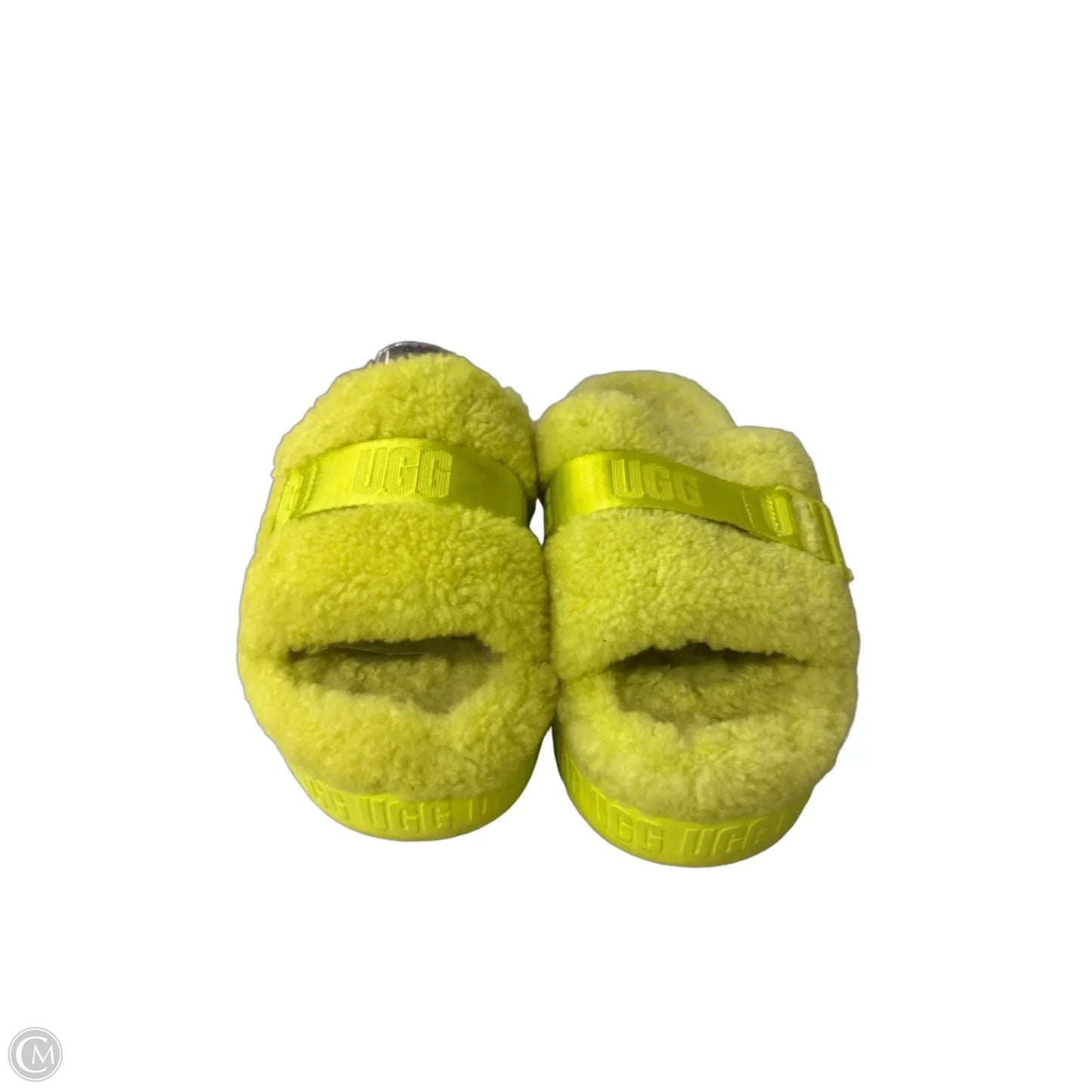 Shoes Designer By Ugg In Chartreuse, Size: 7