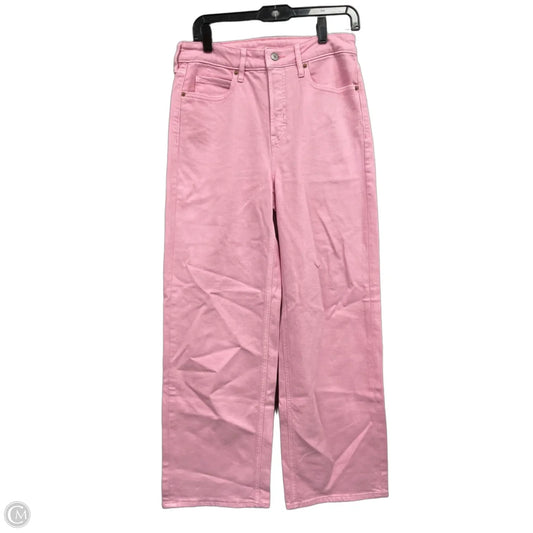 Jeans Wide Leg By Old Navy In Pink, Size: 4