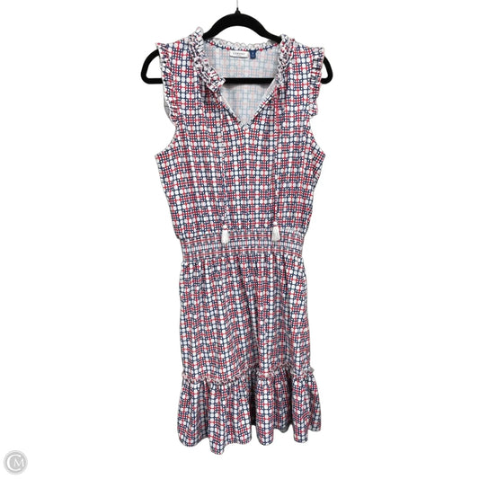 Dress Casual Short By Cabana Life In Blue & Red, Size: M