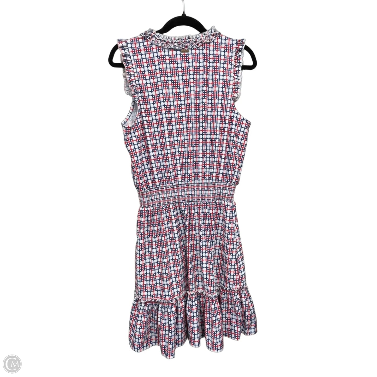 Dress Casual Short By Cabana Life In Blue & Red, Size: M