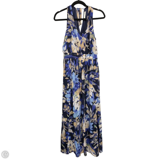 Dress Casual Maxi By Lovestitch In Blue & Cream, Size: M