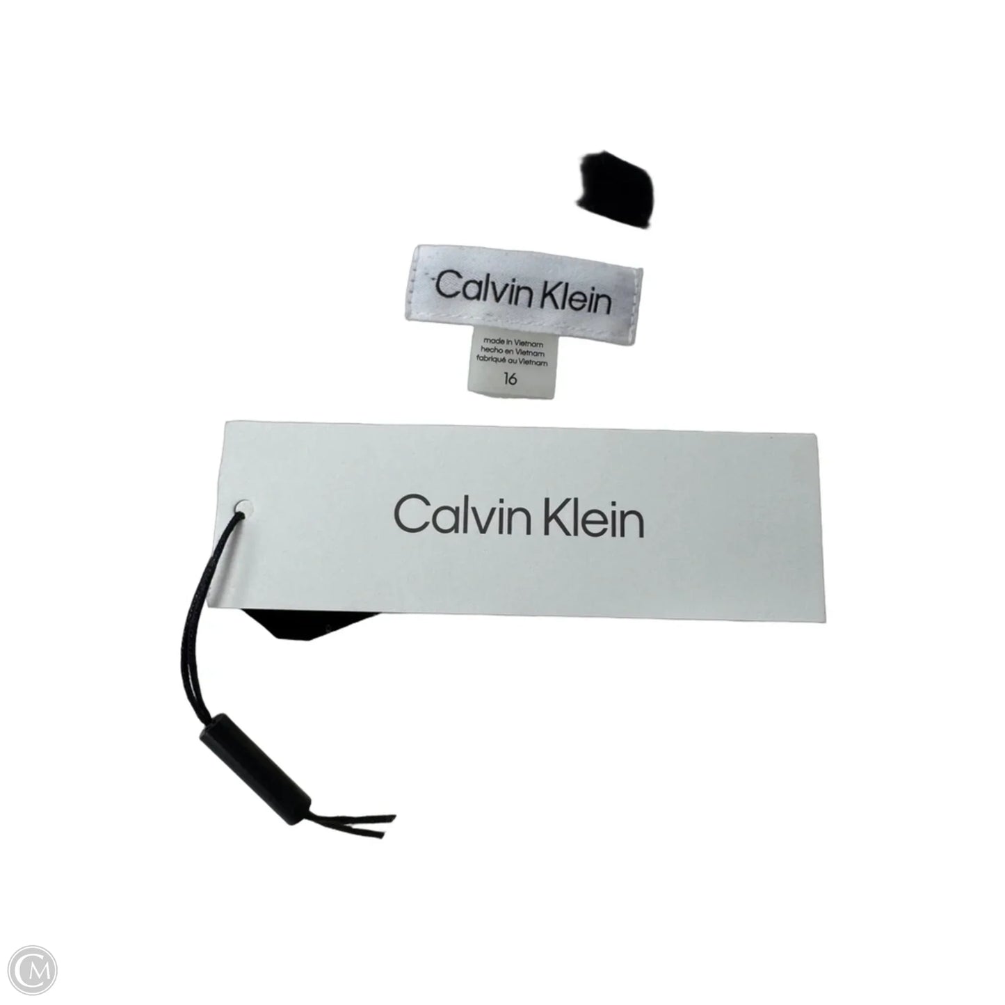 Dress Casual Midi By Calvin Klein In Ivory, Size: 16