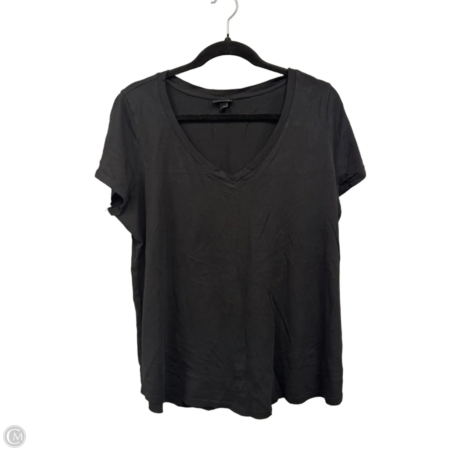 Top Short Sleeve Basic By Torrid In Black, Size: L