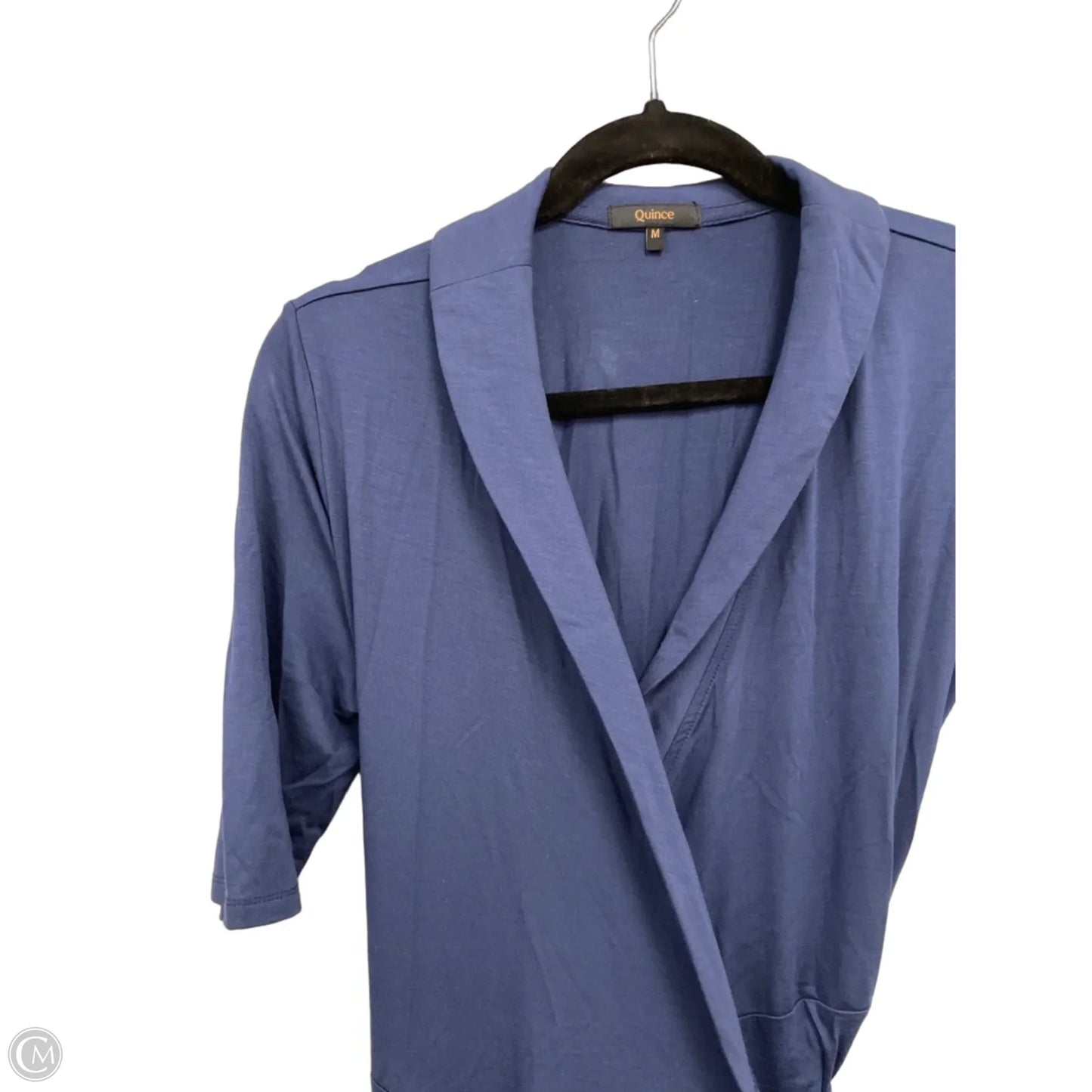 Dress Casual Maxi By Quince In Navy, Size: M