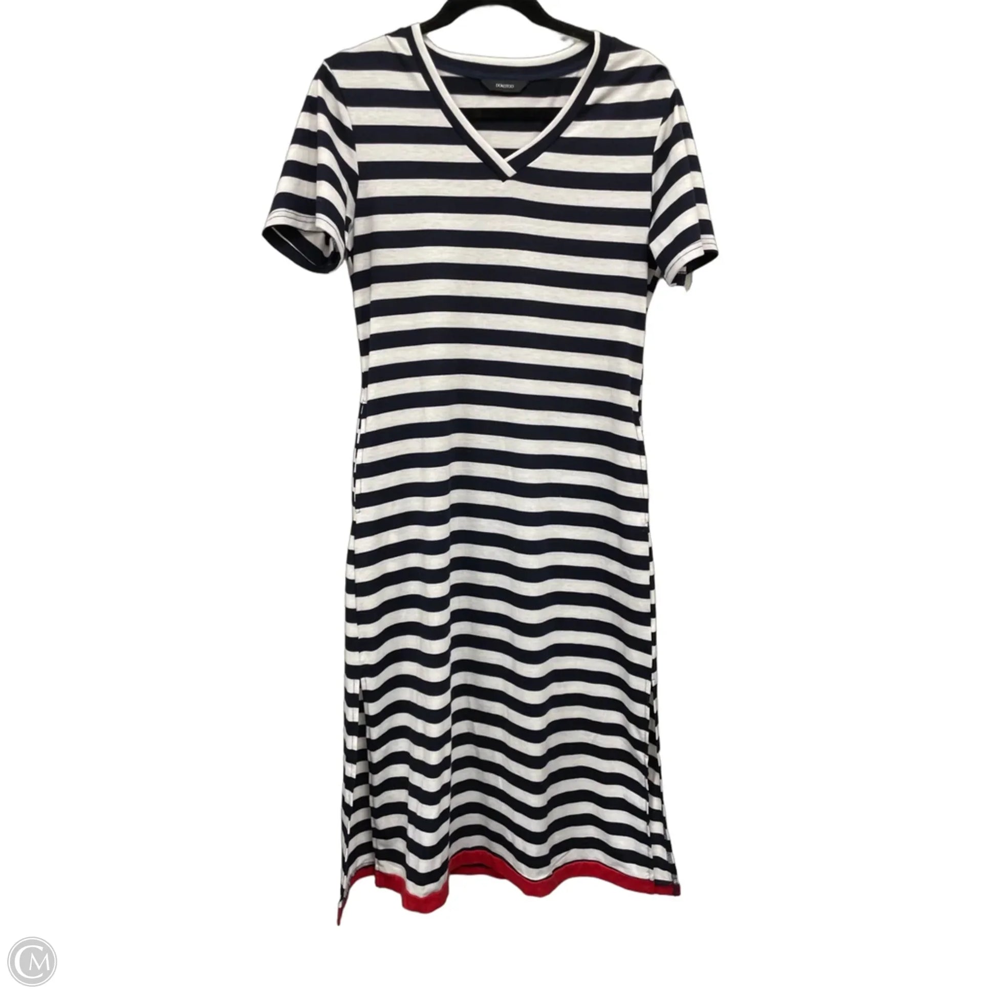 Dress Casual Midi By Dokotoo In Black & White, Size: S Dress Casual Midi By Dokotoo In Black & White, Size: S