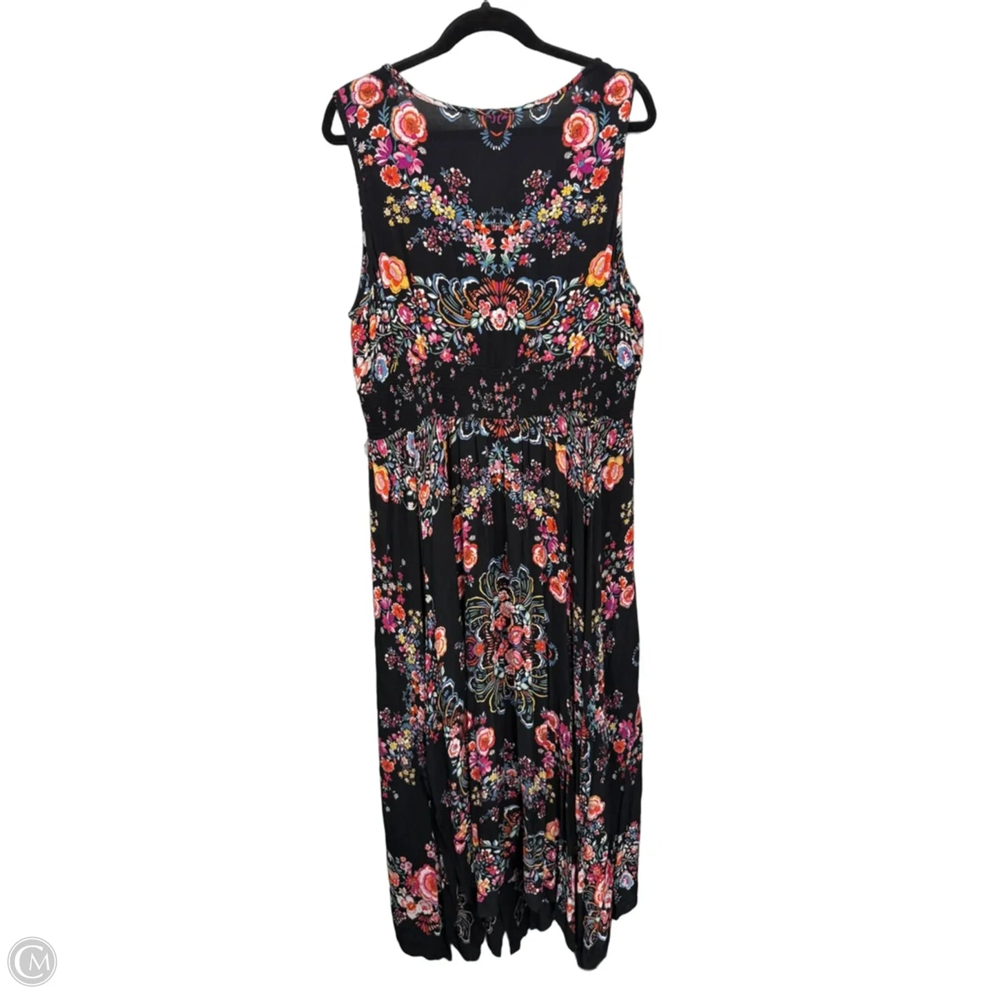 Dress Casual Maxi By Bila In Black & Orange, Size: Xl