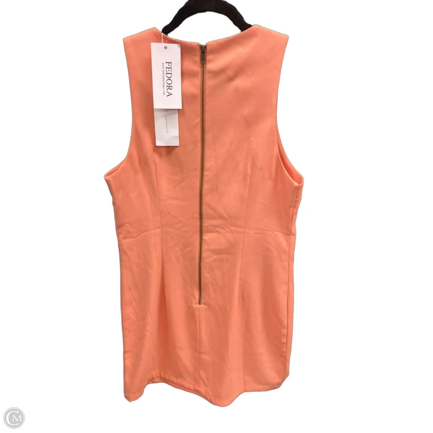 Dress Casual Short By Lush In Peach, Size: M