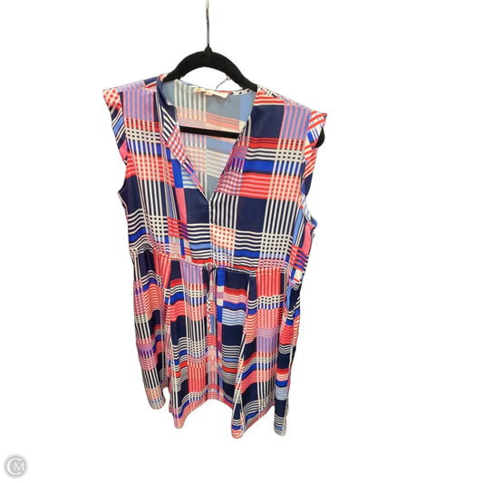 Dress Casual Short By Jude Connally In Blue & Pink, Size: M