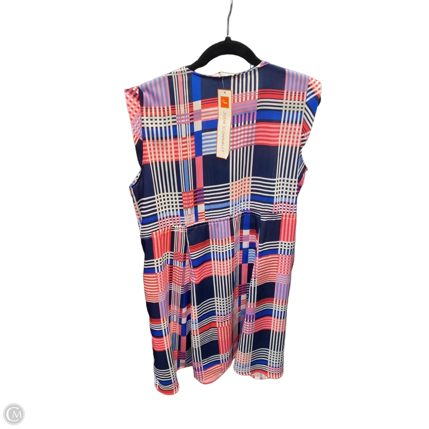 Dress Casual Short By Jude Connally In Blue & Pink, Size: M