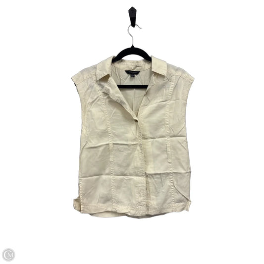 Top Sleeveless By Banana Republic In Cream, Size: Xs